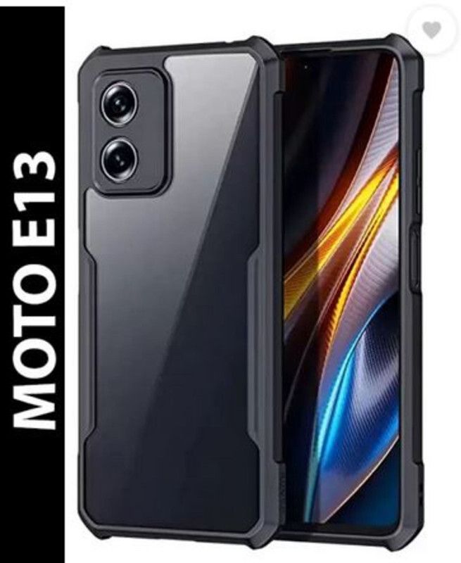 Chemforce Back Replacement Cover for MOTOROLA E13, IP  (Transparent, Pack of: 1)