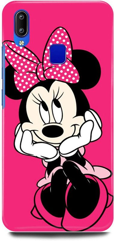 JUGGA Back Cover for Vivo Y91, 1811, MICKEY,MICKEY MOUSE,ART, CARTOON, TEDDY,DOLL  (Pink, Hard Case)
