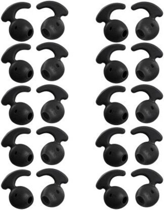 THE DARK NIGHT Hoppokart 20 pcs ( 10 Pair Black ) Earbuds Silicone Rep... In The Ear Headphone Cushion  (Pack of 1, Multicolor)