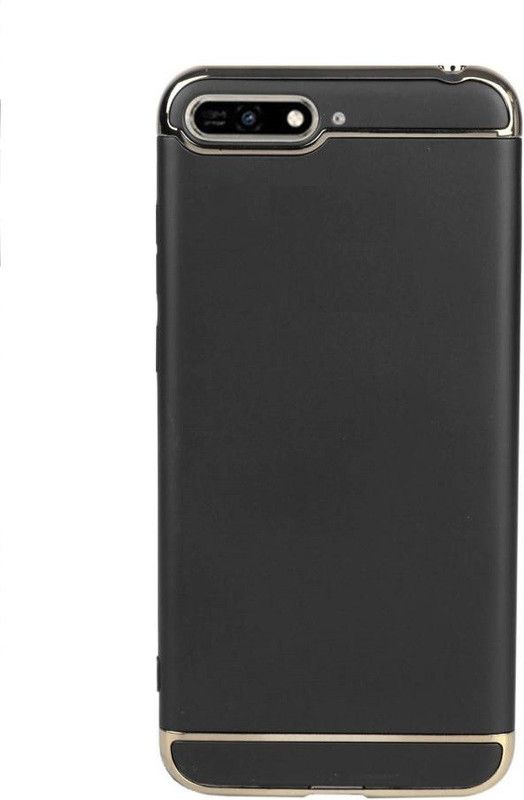COVERBLACK Back Cover for Realme C2 3in1  (Black, Dual Protection, Pack of: 1)