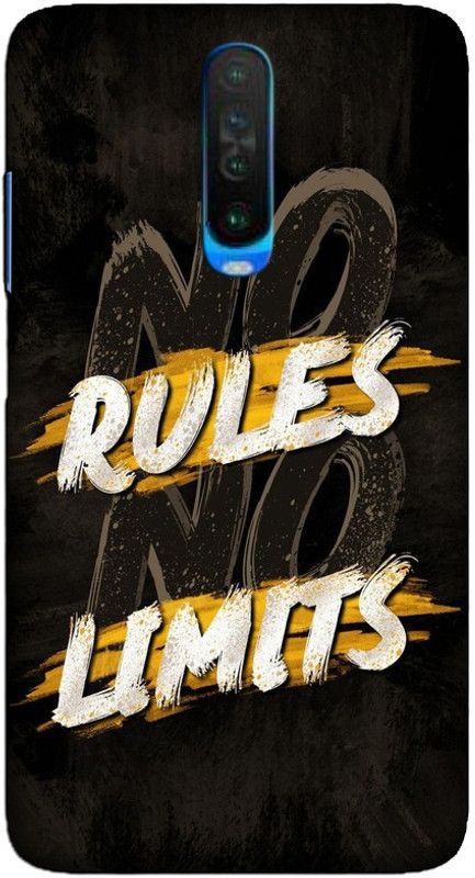 CROKIAN Back Cover for POCO X2 Rules limit Back Cover  (Multicolor, Hard Case, Pack of: 1)