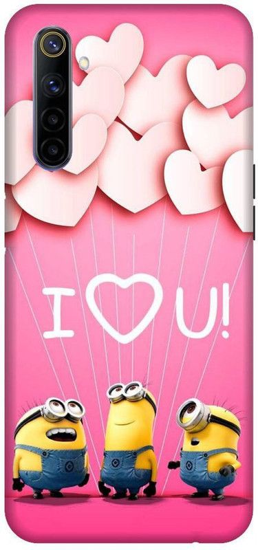 URCHIN Back Cover for Realme 6 pro minions, Cute, funny, cartoon, Minions cute, cute  (Multicolor, Shock Proof, Pack of: 1)