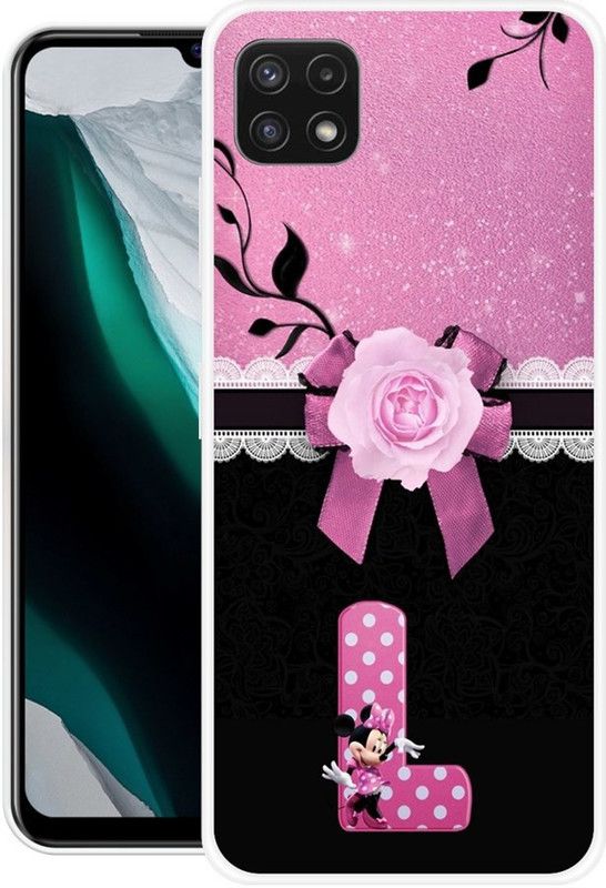 BLUEZAP Back Cover for Samsung Galaxy A22 5G  (Pink, Black, Grip Case, Silicon, Pack of: 1)