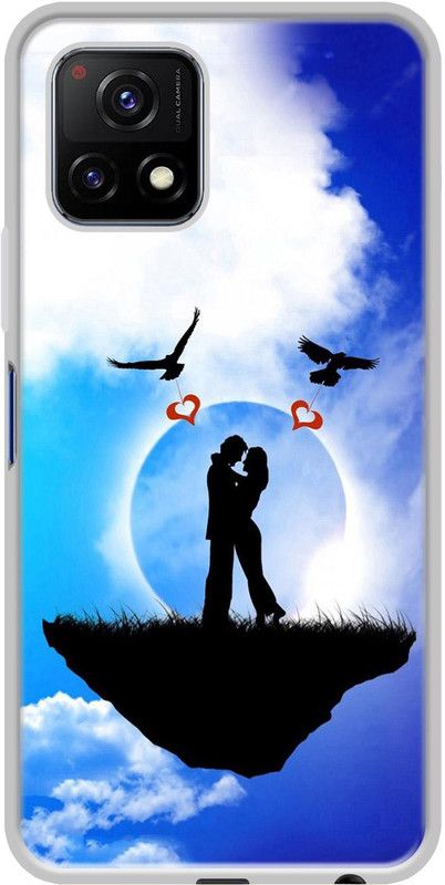 Casotec Back Cover for Vivo Y72 5G Soft Silicon Printed Cover  (Multicolor, Flexible, Silicon, Pack of: 1)