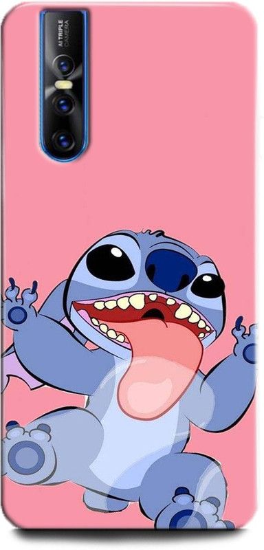 Afterglow Back Cover for Vivo V15 Pro STITCH, CARTOON, COLOUR, CUTE, COLOURFULL  (Multicolor, Shock Proof, Pack of: 1)