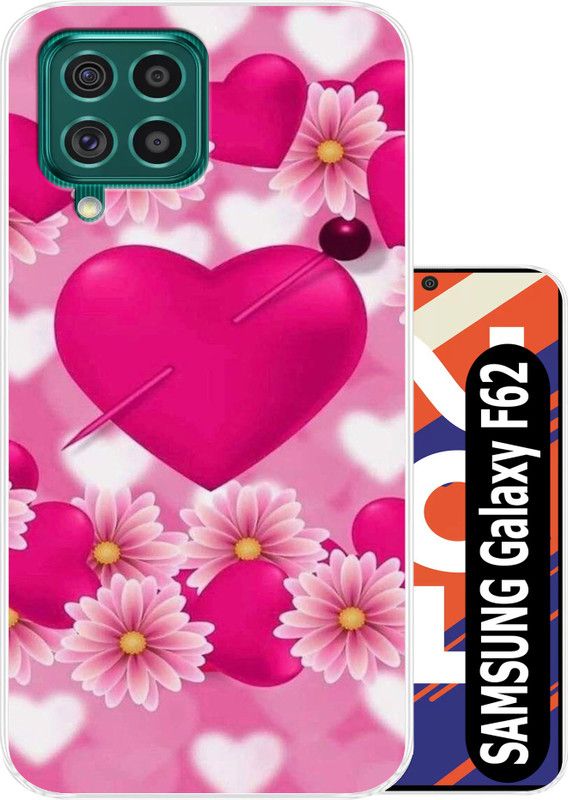Hostprint Back Cover for Samsung Galaxy F62  (Multicolor, Flexible, Silicon, Pack of: 1)