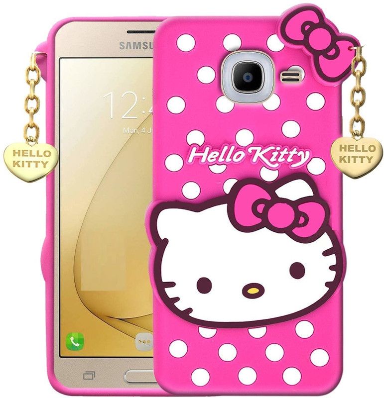 ONCRAVES Back Cover for Samsung Galaxy J2 (2018) Cute Hello Kitty Case  (Pink, Dual Protection, Pack of: 1)
