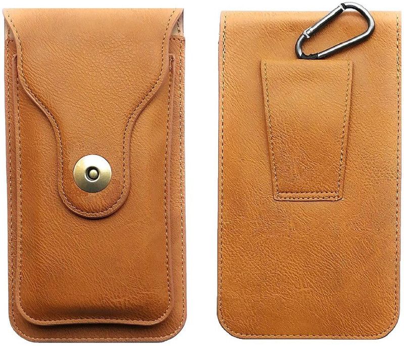 HARITECH Pouch for Oppo F5 Youth / Oppo F5 / Oppo F3  (Brown, Holster, Pack of: 1)