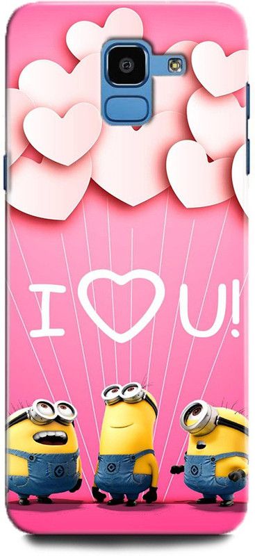 Afterglow Back Cover for SAMSUNG Galaxy J6 MINIONS, CUTE, FUNNY, CARTOON, MINIONS CUTE, CUTE  (Multicolor, Shock Proof, Pack of: 1)