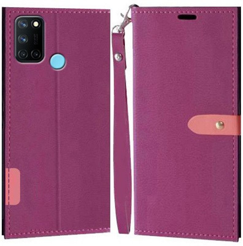 YAYAVAR Flip Cover for Realme 7i, Realme C17  (Pink, Grip Case, Pack of: 1)