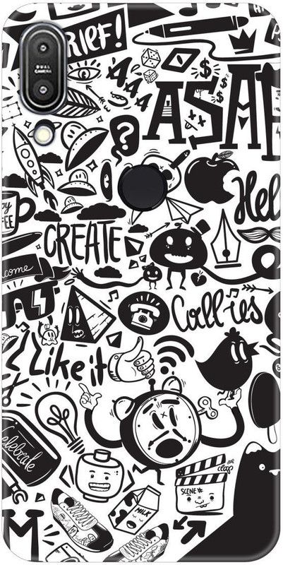 Smutty Back Cover for Asus Zenfone Max Pro M1, ZB601KL/ZB602K - Doodle Print  (Multicolor, Hard Case, Pack of: 1)