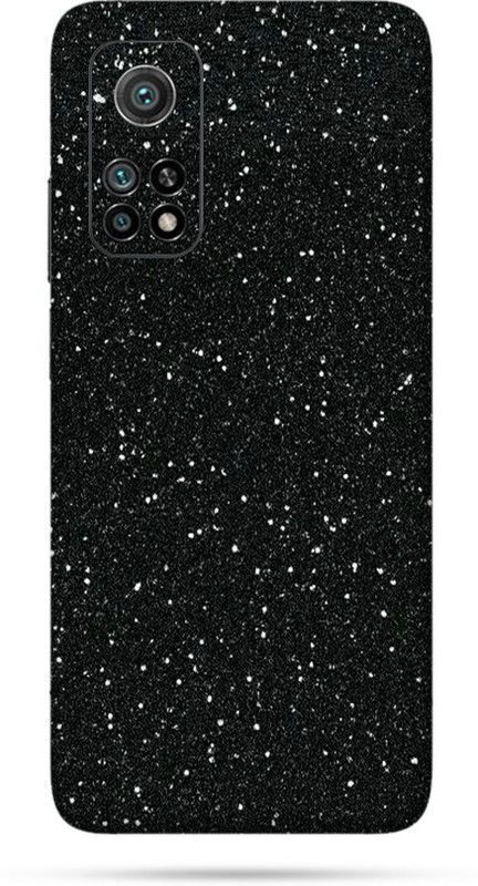 OggyBaba xiaomi 10T, Mi 10T, Mi 10 t, redmi 10 i Mobile Skin  (Coal Black Glitter Skin Matte Finish)