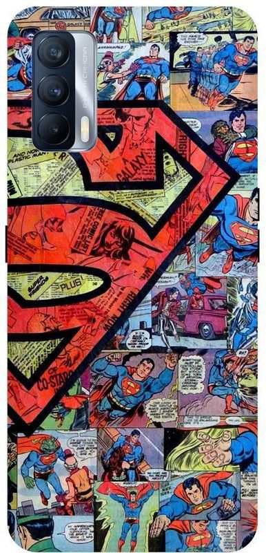 URCHIN Back Cover for Realme X7 Superman, Superman Logo, Wallpaper, Superhero, DC comic, Movie, Comic  (Multicolor, Shock Proof, Pack of: 1)