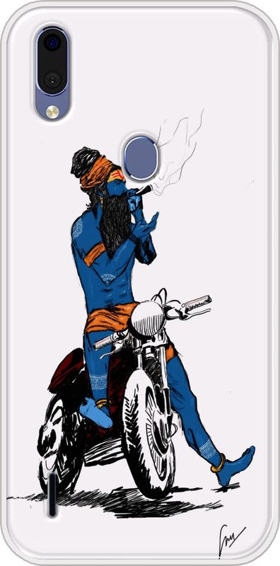 SmartGoldista Back Cover for Lava Z71  (Multicolor, Grip Case, Silicon)