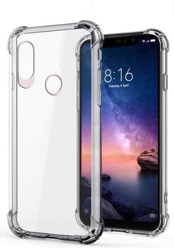 Mobtech Back Cover for Xiaomi Redmi Y3  (White, Transparent, Grip Case, Pack of: 1)
