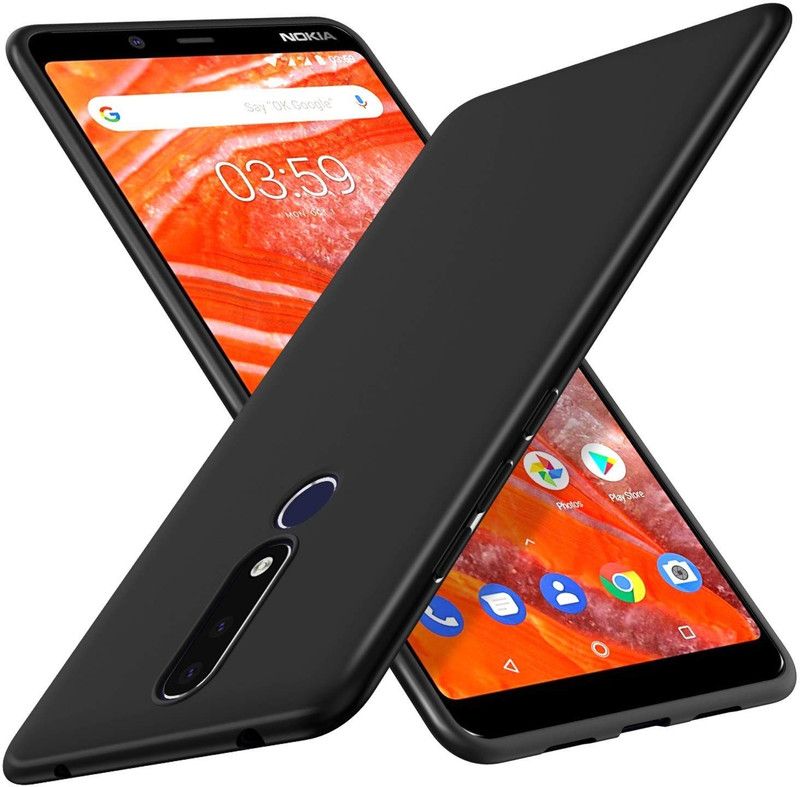Outlier Back Cover for Nokia 4.2  (Black, Silicon)