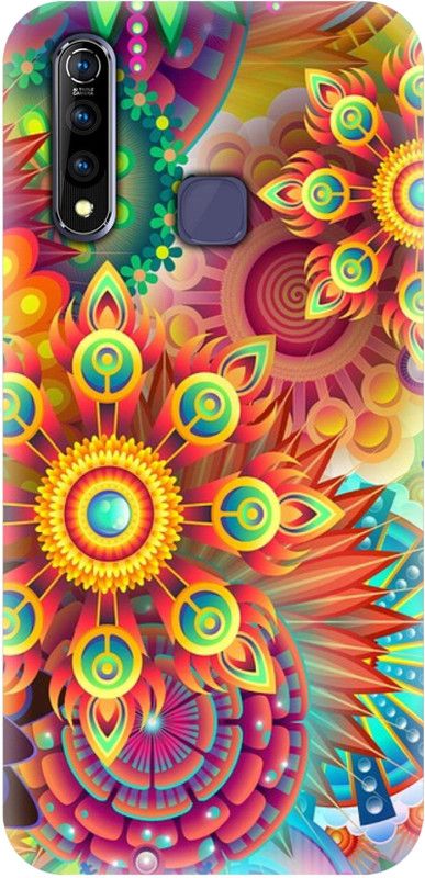 Smutty Back Cover for Vivo Z1 Pro, Vivo 1951 - Rangoli Print  (Multicolor, Hard Case, Pack of: 1)