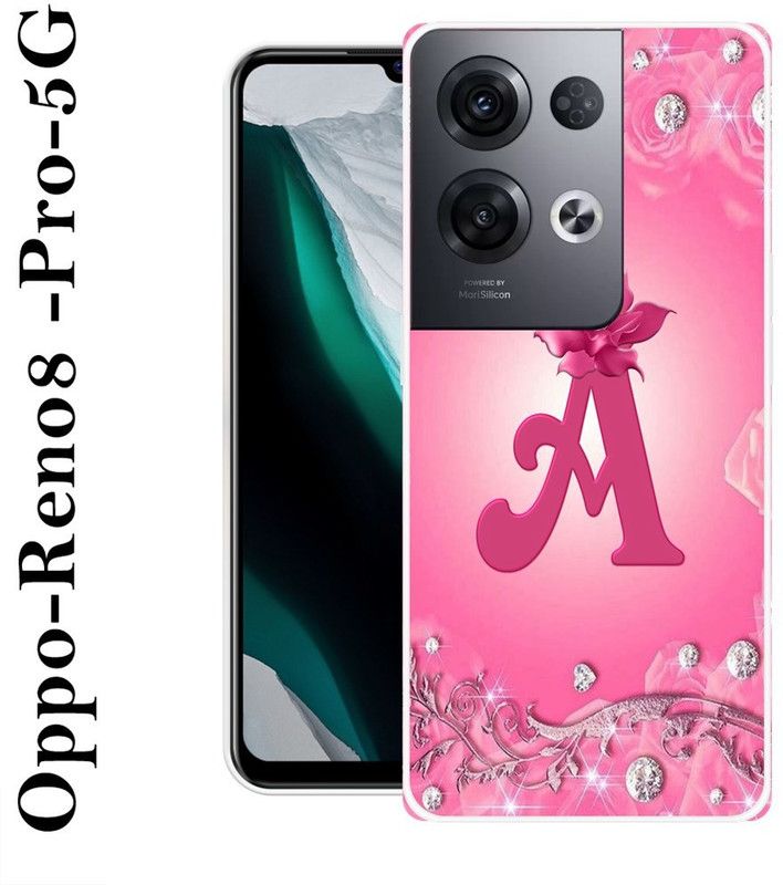 REALKING Back Cover for Oppo Reno8 Pro 5G  (Pink, Silicon)