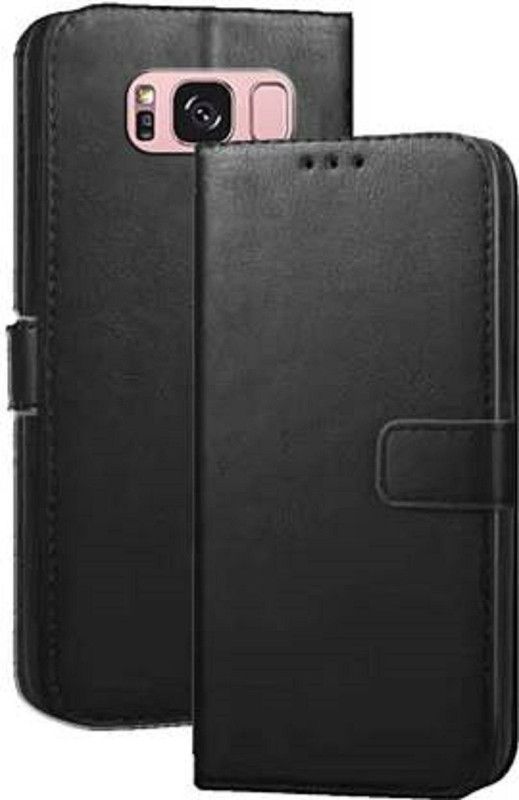 Just Be You Flip Cover for Samsung Galaxy S8 Flip Cover Magnetic Leather Wallet Case Shockproof TPU  (Black, Dual Protection, Pack of: 1)