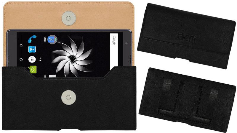 ACM Pouch for Yu Yureka Note  (Black, Holster, Pack of: 1)