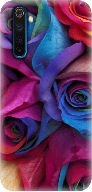 #Uncultured Back Cover for Realme 6, Realme 6i - Rose Flower Print  (Multicolor, Hard Case, Pack of: 1)