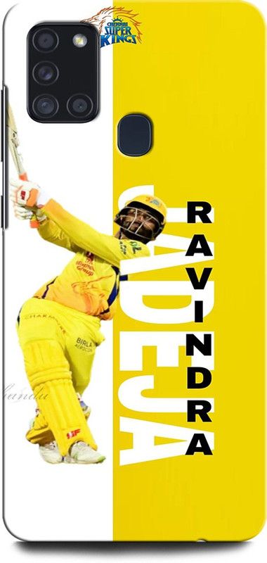 GRAFIQE Back Cover for SAMSUNG Galaxy A21s JADEGA, CRICKET, INDIA, RAVINDRA JADEGA  (Multicolor, Shock Proof, Pack of: 1)
