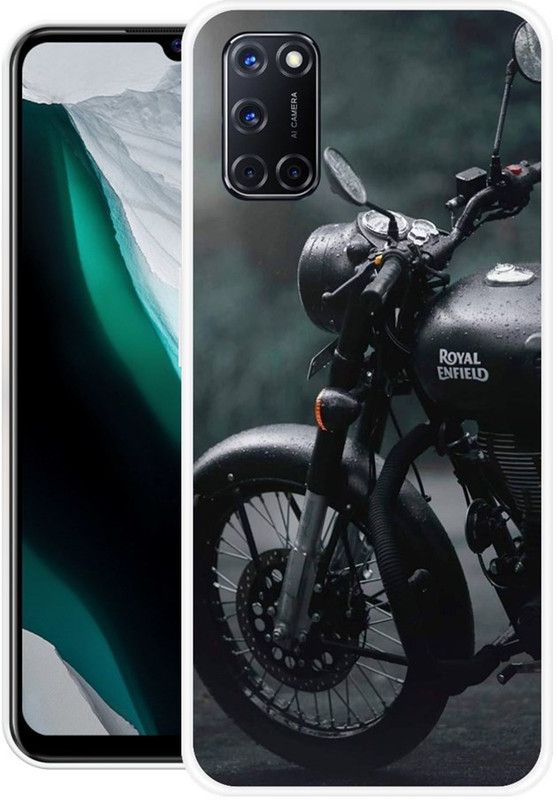Krtagy Back Cover for Oppo A52  (Black, Grey, Dual Protection, Silicon, Pack of: 1)