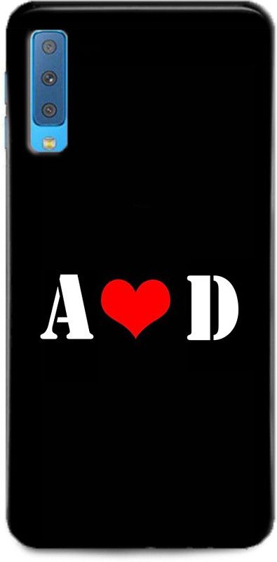 Afterglow Back Cover for SAMSUNG Galaxy A7 A D, A LOVES D, NAME, LETTER, ALPHABET, AD LOVE, HART  (Multicolor, Shock Proof, Pack of: 1)