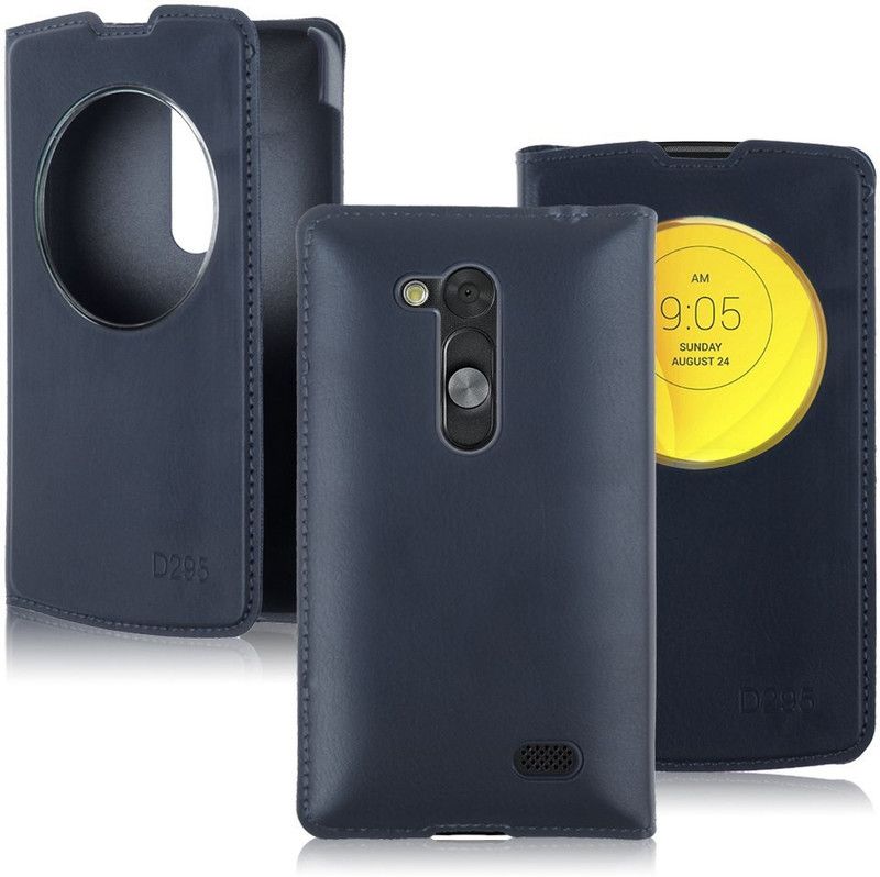 Elica Flip Cover for LG L Fino (D295)  (Black, Shock Proof, Pack of: 1)