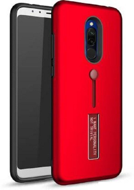 BVR Back Cover for Mi REdmi 8 (Red, Grip Case)  (Red)