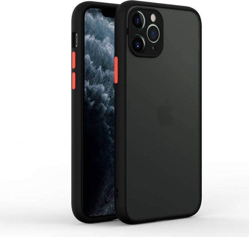 FIVE-O Back Cover for Apple iPhone 11 Pro  (Black, Camera Bump Protector, Pack of: 1)