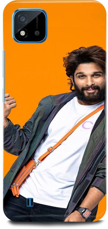 JUGGA Back Cover for Realme C20, RMX3063, ALLU, ARJUN, SOUTH, ACTOR, HERO  (Yellow, Hard Case, Pack of: 1)