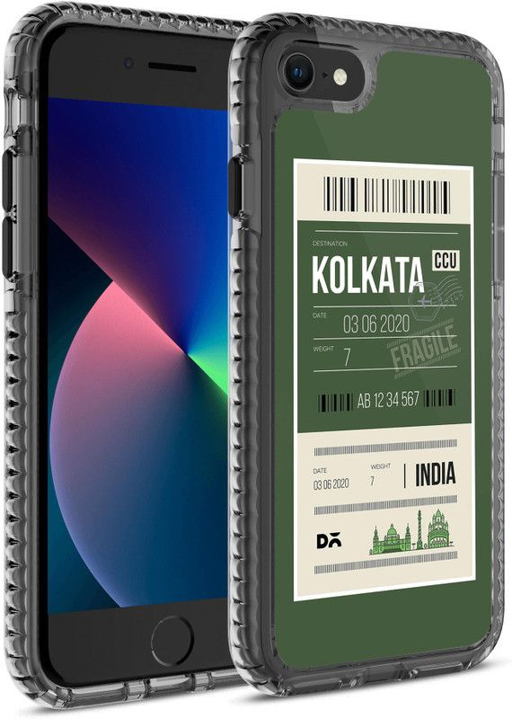 DailyObjects Kolkata City Tag Stride 2.0 Back Cover for Apple iPhone 7  (Transparent, Dual Protection, Pack of: 1)