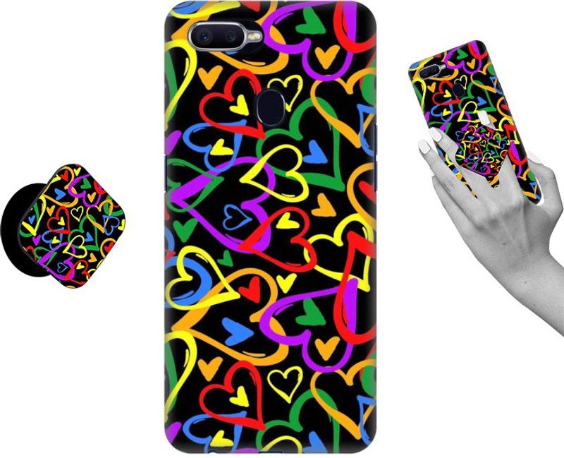 iCopertina Back Cover for OPPO F9 Pro  (Multicolor, Cases with Holder)