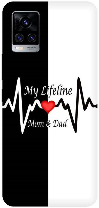 URCHIN Back Cover for Vivo V20 mom dad, Mom Dad, Mom And Dad, Love, Lifeline, Love, Parents  (Multicolor, Shock Proof, Pack of: 1)