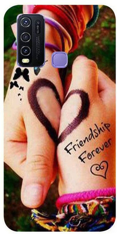 Skyhawk Back Cover for Vivo Y51a Friendship forever  (Multicolor, Waterproof, Silicon, Pack of: 1)