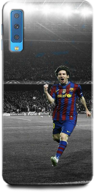 Afterglow Back Cover for SAMSUNG Galaxy A7 LIONE MESSI, FOOTBALL, MESSI 10, BARCELONA, JERSEY, SPORTS  (Multicolor, Shock Proof, Pack of: 1)