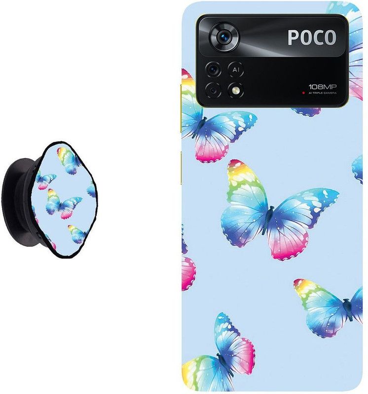 SPBR Back Cover for Poco X4 Pro 5G, Poco X4 Pro  (Multicolor, Cases with Holder, Pack of: 2)