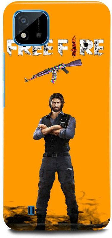 Ignite Back Cover for Realme C20, RMX3063, FREEFIRE JUEGO GUN METAL FIRE BACKGROUND GAME PUBG  (Multicolor, Hard Case, Pack of: 1)