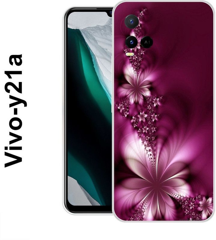 KUDI Back Cover for Vivo Y21, Vivo Y21 2021, Vivo Y33s, Vivo Y21T, Vivo Y21A, Vivo Y21E, Vivo Y33T  (Purple, Grip Case, Silicon)