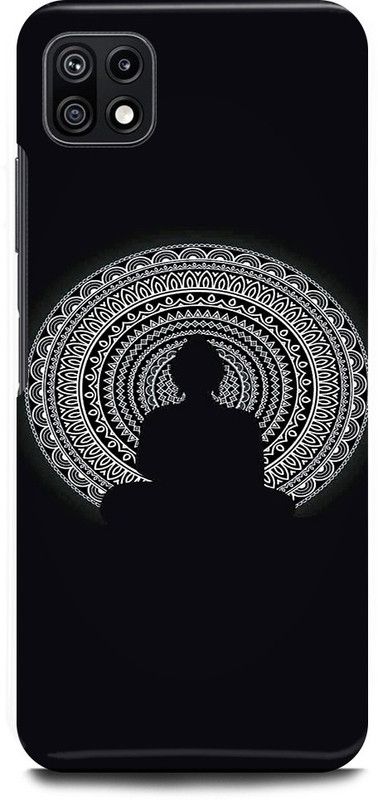 JUGGA Back Cover for SAMSUNG Galaxy A22 5G, GAUTAM, BUDDHA, LORD, NAMO, BUDDHAYE  (Black, Hard Case, Pack of: 1)