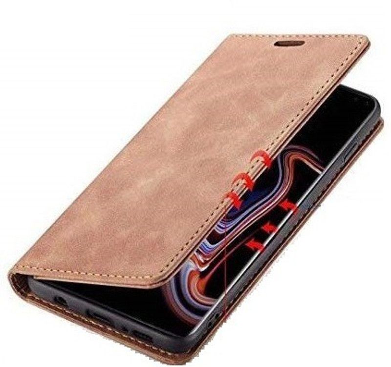 realtech Flip Cover for Samsung Galaxy S22 Plus 5G  (Brown, Dual Protection, Pack of: 1)