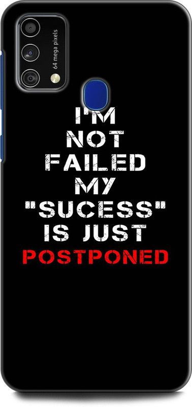 Afterglow Back Cover for SAMSUNG Galaxy F41 POSTPONED, ATTITUDE, BEST, KARMUGHIL, QUOTE, SAYINGS, BEST, KARMUGHIL  (Multicolor, Shock Proof, Pack of: 1)