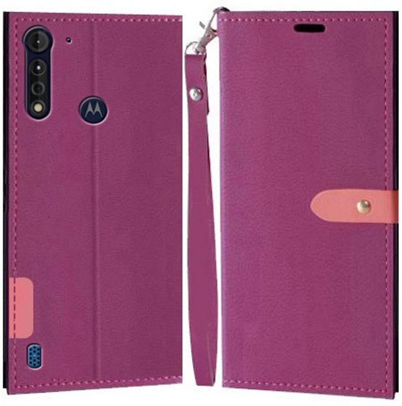YAYAVAR Flip Cover for Motorola G8 Power Lite  (Pink, Grip Case)