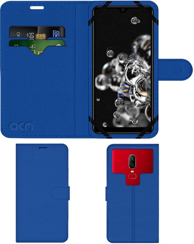 ACM Flip Cover for Ismart I1 Supreme  (Blue, Cases with Holder, Pack of: 1)