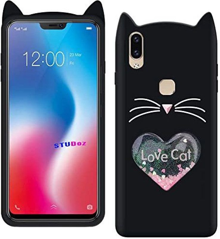 UNQMobi Back Cover for Vivo V9  (Black, Pack of: 1)