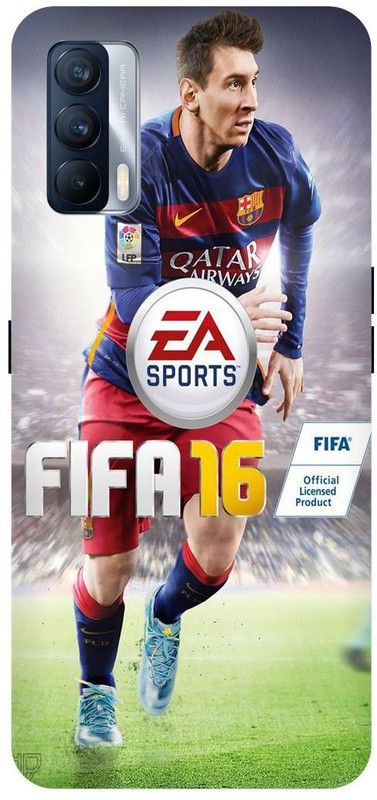 Bluvver Back Cover for Realme X7, RMX3092, Printed Fifa Messi Back Cover  (Multicolor, Hard Case, Pack of: 1)