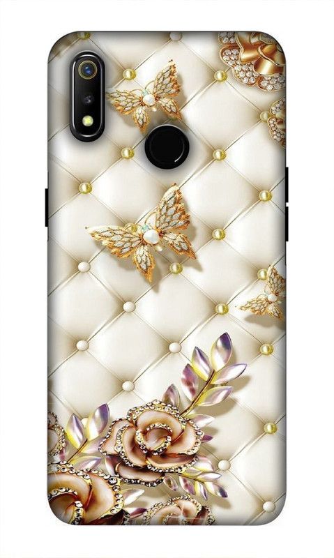 Vrisapati Back Cover for Realme 3, Realme 3i  (Gold, Hard Case, Pack of: 1)