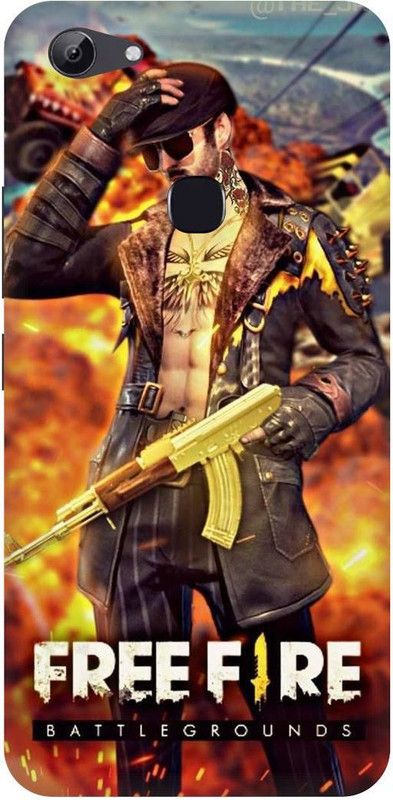 THE NARAYANA COLLECTIONS Back Cover for VIVO Y81-1808-1803-FREE,FIRE,GAME,PUBG,LOGO  (Multicolor, Hard Case, Pack of: 1)