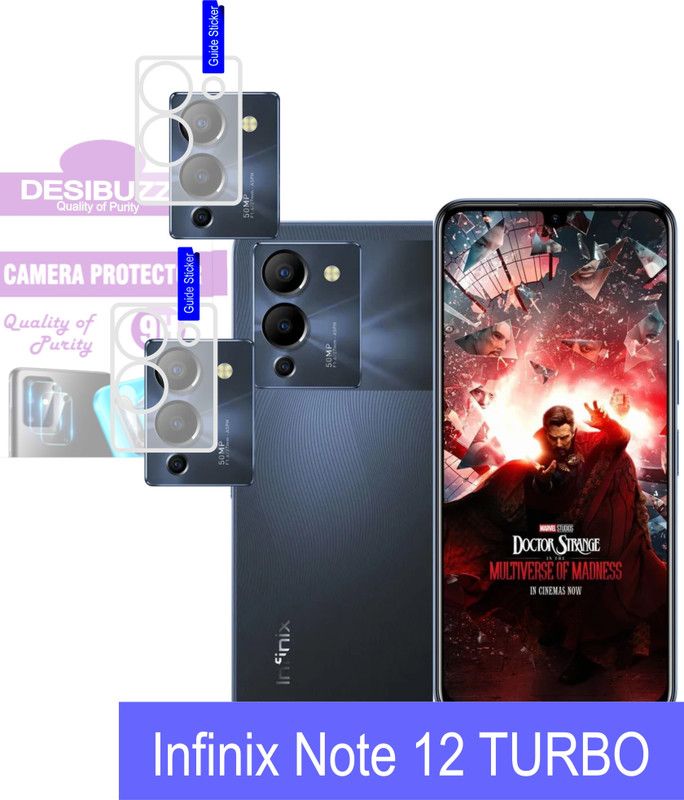 DESIBUZZ Back Camera Lens Glass Protector for Infinix Note 12 TURBO  (Pack of: 2)
